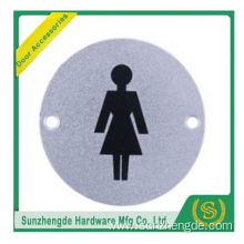 BTB SSP-002SS Stainless Steel Round Female Toilet Sign Plate